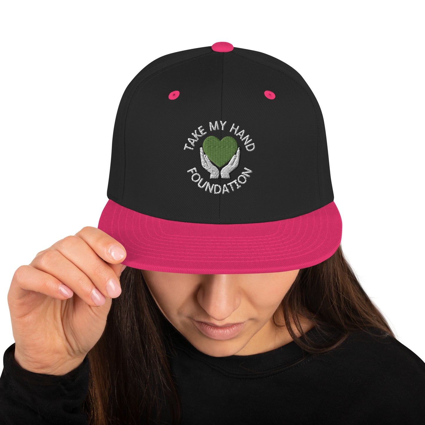 The Official Take My Hand Foundation Snapback Hat